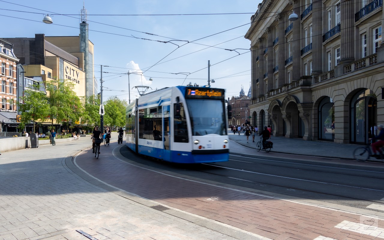 Trams and bikes